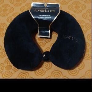 Bebe Black Therapeutic Travel Pillow